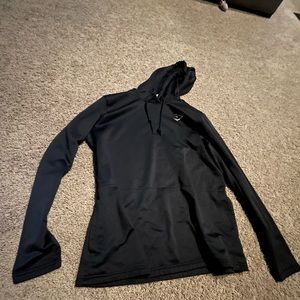 Black gym shark hoodie